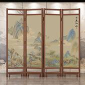 式 遮T风挡折叠移动中卧室用酒店办公 实木屏隔家断客厅2025新新款