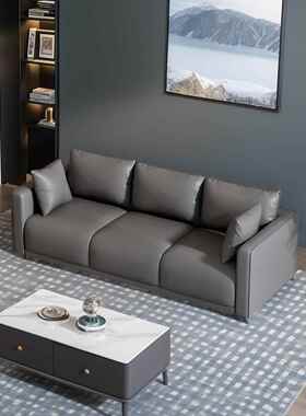 斯堪的纳维亚小公寓现代简单科技布沙发办公室接待出租屋小公寓猫