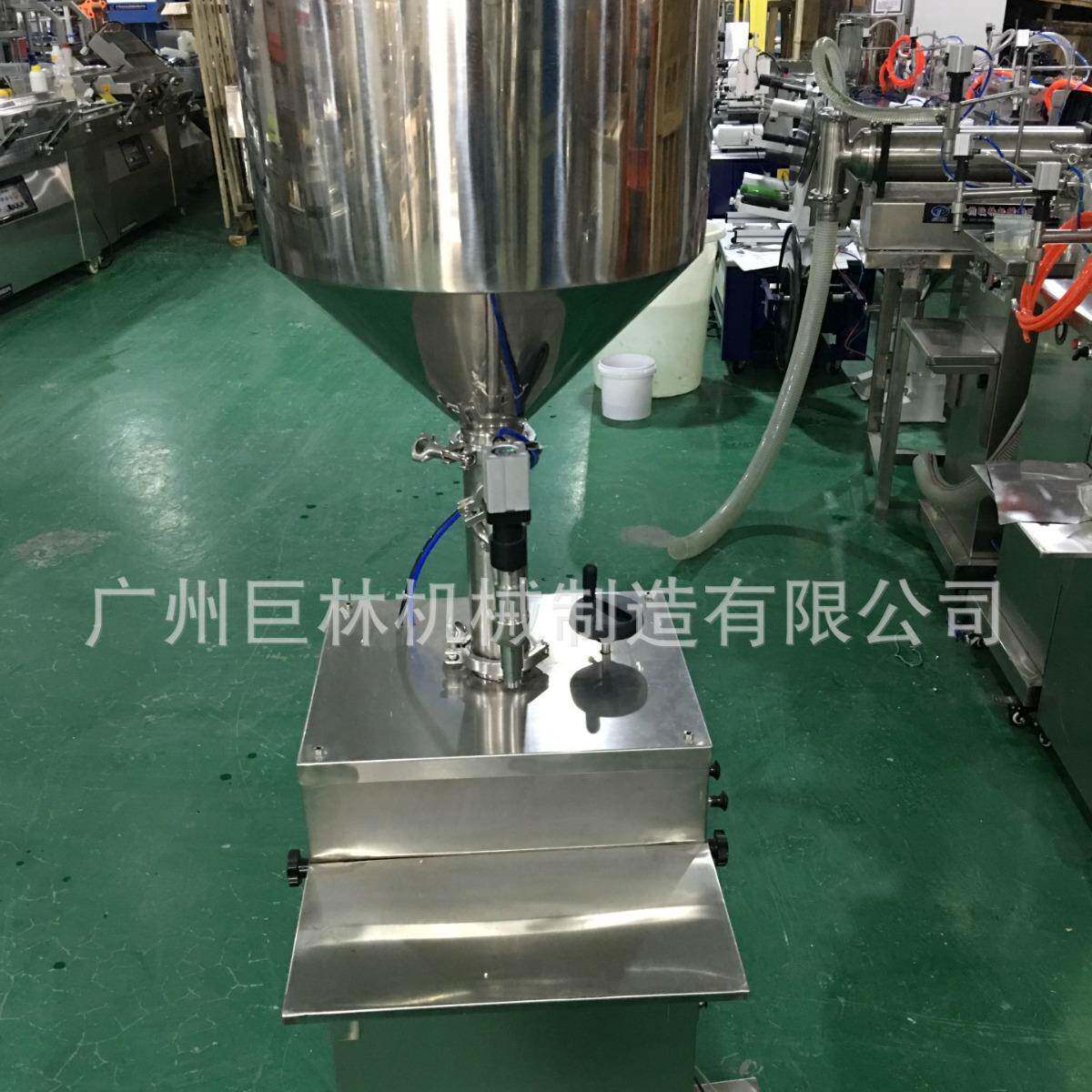 半自动膏体定量灌装机蜂蜜酸奶花生芝麻酱液体立式灌装机