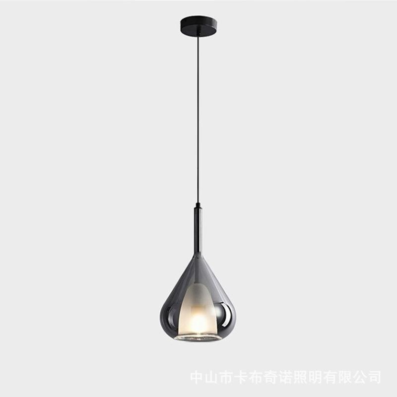 意式极简现代小吊灯创意个性艺术玻璃设计师卧室床头餐厅吧台灯