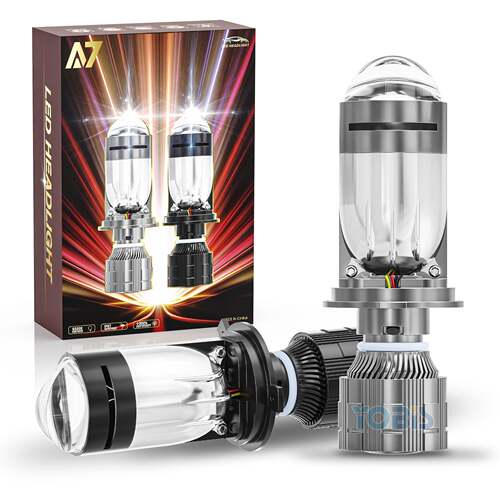 yobis跨境大功率LED灯泡 H4远近光一体汽车LED灯摩托车改装前大灯