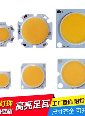 cob灯珠15W18W36W轨道灯筒灯高亮芯片20W30WLED灯芯光源射灯配件