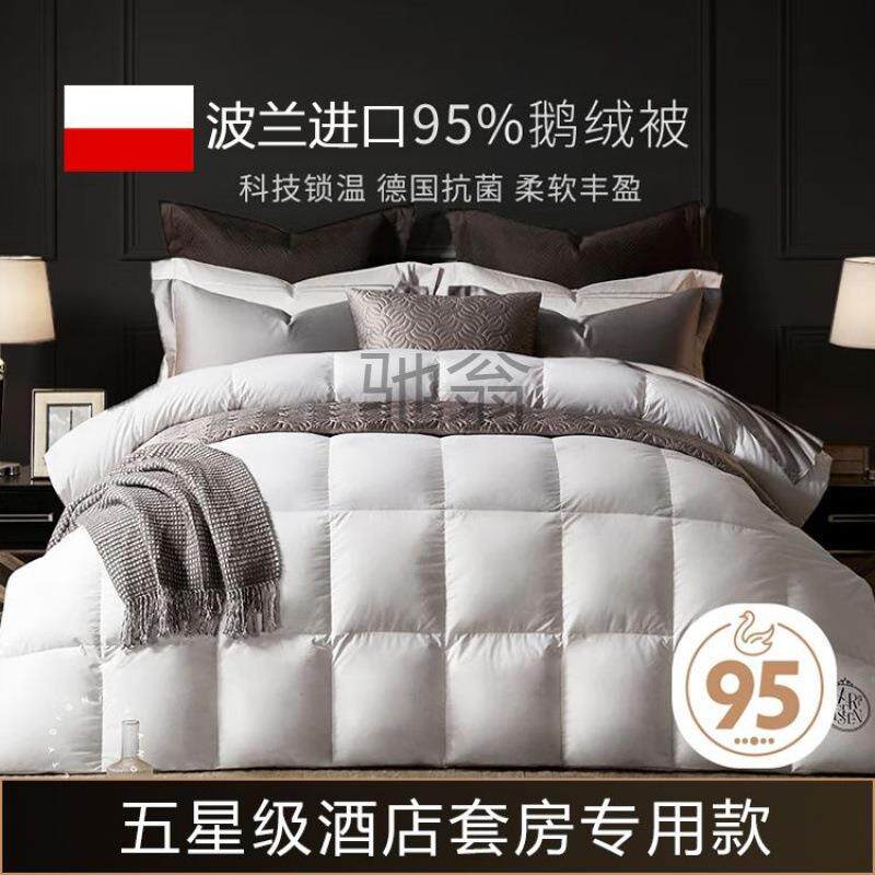 波兰进口羽绒被95白鹅绒夏被五星级酒店春秋被芯冬被子加厚保