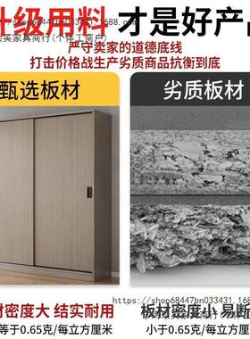 简推拉门易衣柜家用租卧室木质经SY100295济出房户型收纳储物挂小