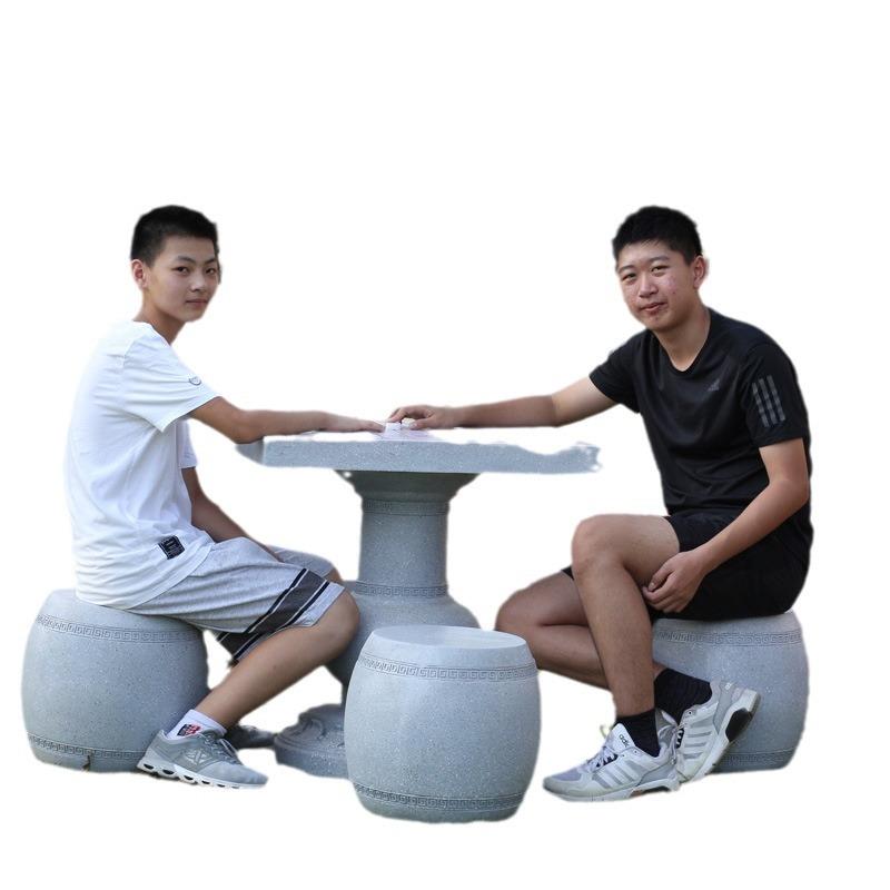 户外花园庭院仿树桩坐凳雕塑玻璃钢卡通蘑菇坐凳仿石雕桌椅子摆件