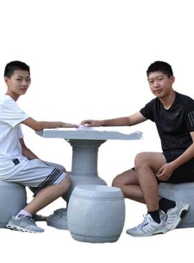 户外花园庭院仿树桩坐凳雕塑玻璃钢卡通蘑菇坐凳仿石雕桌椅子摆件