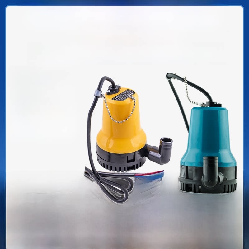 微小型直流潜水泵12v24V农用浇菜地抽水泵船用海水船舱抽水机塑料