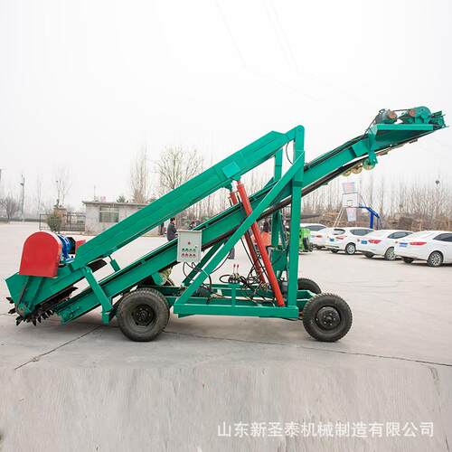 青储取料机工作视频高空作业型自动化高空青储取料机养殖场设备