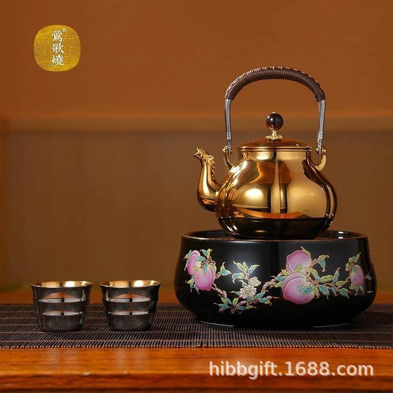 新品莺歌烧电陶炉冬日围炉煮茶家用茶炉泡茶煮茶器电陶炉迷你型