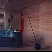 新款 大理石北欧后现代落地灯设计师卧室床头灯创意艺术圆形落地灯