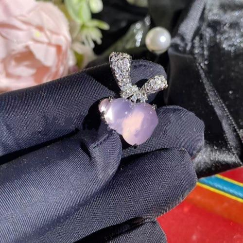 2026镀银镶嵌冰种绿玉髓轻奢葫芦吊坠翡翠绿玛瑙福禄玉石项链锁骨