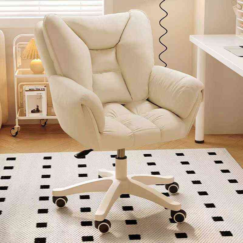 电脑椅子女生卧室化妆椅家用久坐宿舍大学生书桌靠背升降转椅