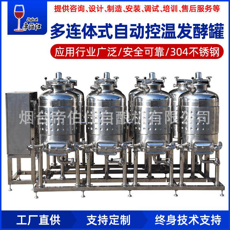 100L发酵罐葡萄酒果酒发酵储存全自动控温学校高校科研酿酒设备