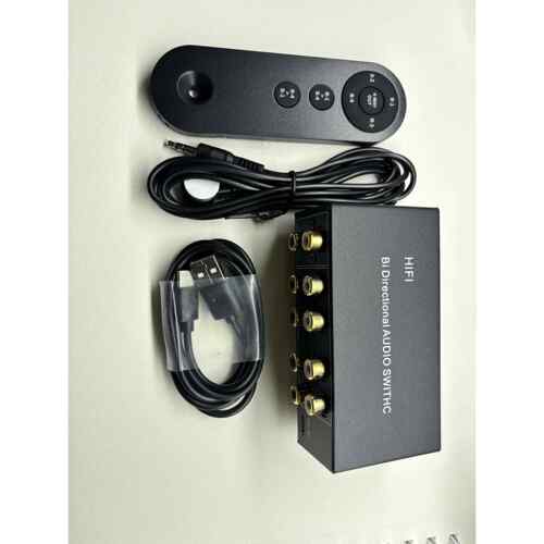 HIFI 无损音频切换器四进一出 一进四出 遥控切换