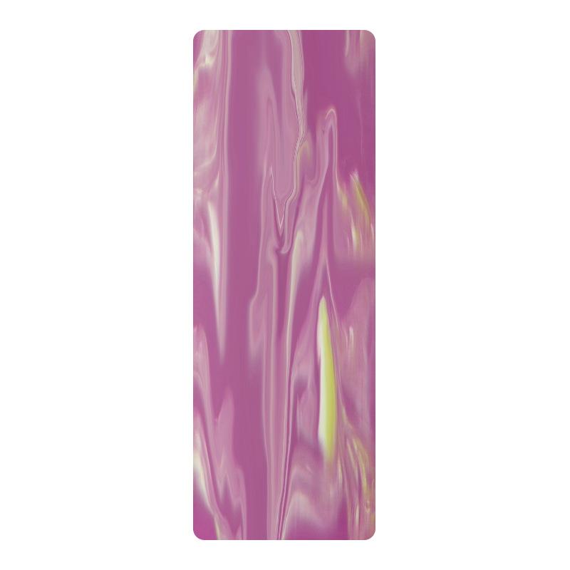 高档新PU天然伽橡胶迷彩瑜伽垫撞色 防滑品运动健身土豪瑜垫可印o