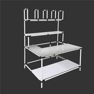 不锈钢电打包快递商仓库拣桌工分仓作台精益管带输送ECK轮库打包