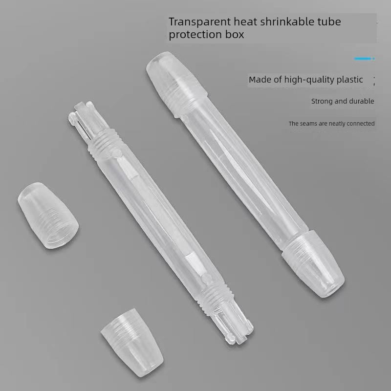 透明皮线保护盒 皮线光缆护纤盒 小圆盒透明 新款 100个一包