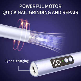 新款美甲机家用美甲工具卸甲抛光去死皮美甲打磨机静音电动磨甲器