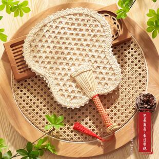 婴儿扇子家用结实耐用蒲扇舞蹈道具老式纯手工编织竹编老式芭蕉扇