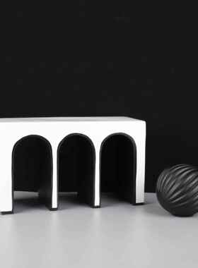 新款直销现代简约m桥树脂工艺摆件 样板房家居客厅办公室创意软装