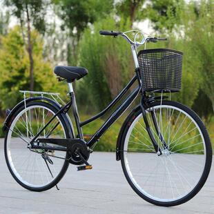 *自行车成人男式女式寸寸复古车通勤车老人代步通用车单车轻便无