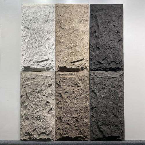 轻质蘑菇石厂家外墙文化砖背景墙装饰仿真PU墙面装饰材料现货