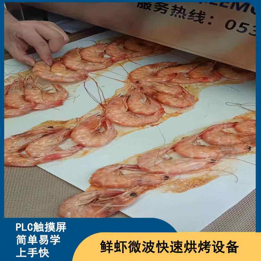 多功能即鲜虾微波烘食杀烤熟化机 螃燥蟹干设备 八爪鱼菌隧LM-30K