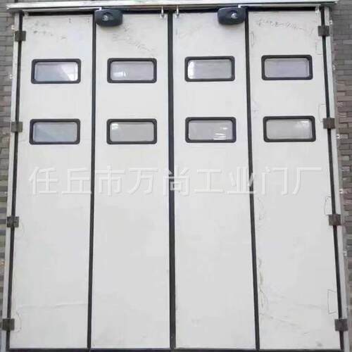 业折叠开门厂房平LLP移推工拉门双门仓库保门温工业折叠门厂家