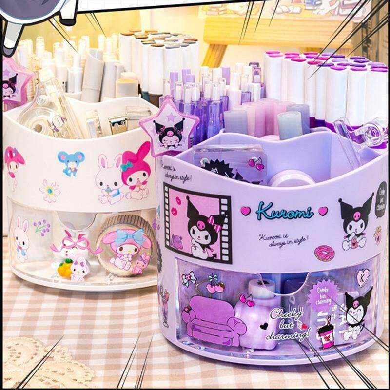 Sanrio Anime Rotating Pen Holder Kuromi Melody Cinnamoroll K