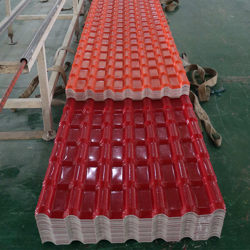 一体式合成树脂瓦片加厚隔热塑料瓦厂房塑钢瓦别墅仿古瓦厂家批发