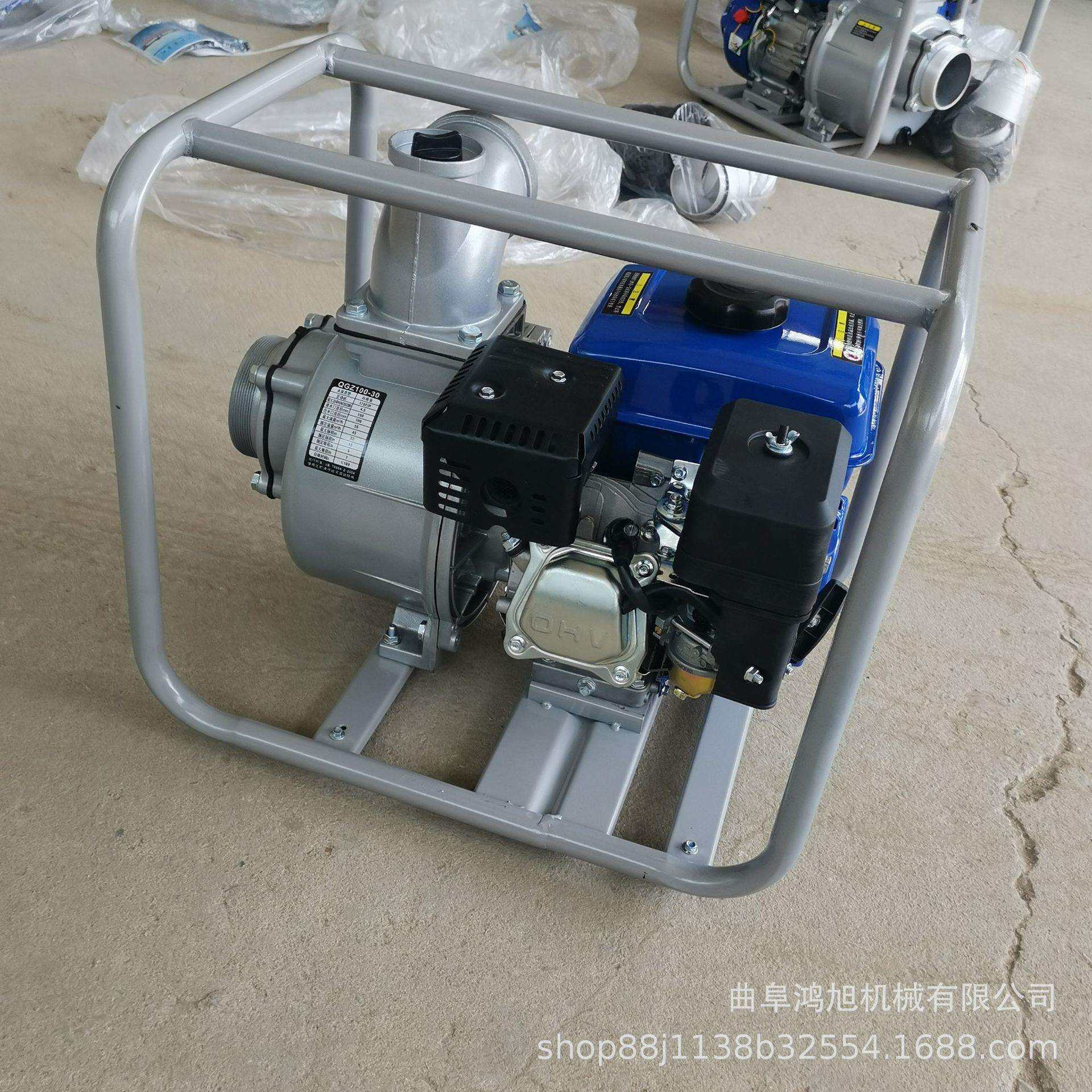 2寸高扬程汽油机驱动自吸排水泵 手提式3寸4寸小型柴油机灌溉水泵