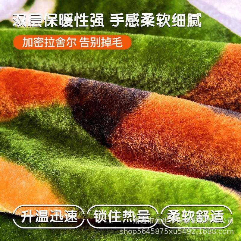 加厚拉舍尔毛毯被子午睡办公室披肩盖毯儿童珊瑚法兰绒面毯子床单