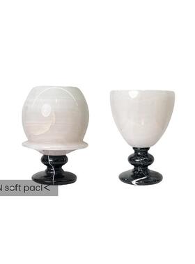 中古森系高脚花瓶样板间售楼处客厅餐桌烛台摆件酒店桌面插花装饰