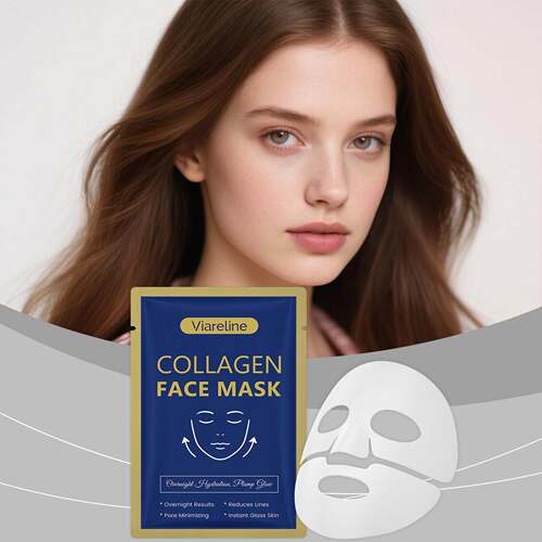 VIARELINE Collagen Mask gently nourishes and moisturizes the