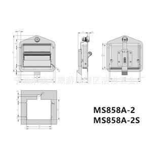 供应电面柜平面锁MS858A-2动货车力车厢门锁板锁机箱锁