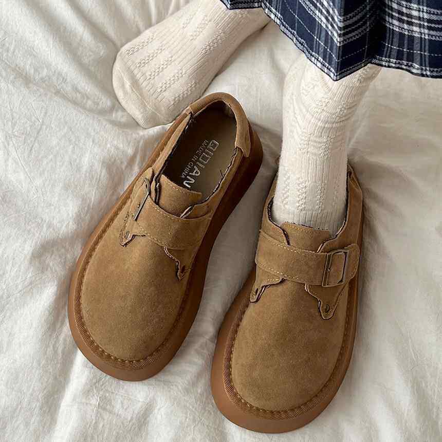 网红复古全包厚底增高勃肯鞋女2026春新款爆款一脚蹬懒人鞋单鞋子