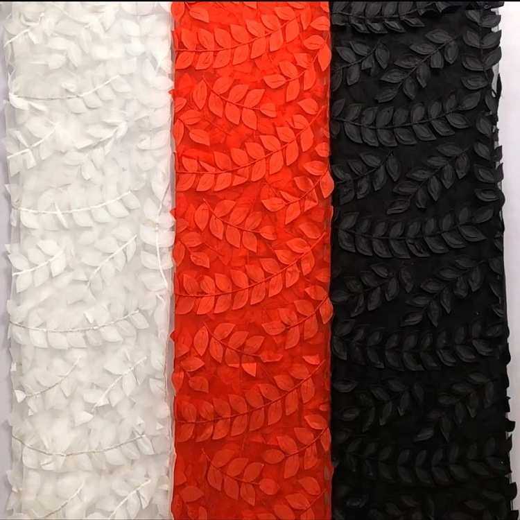 厂家直销 新款立体激光柳枝树叶绣花 蕾丝童装花边 刺绣面料布料,居家布艺,花边,淘宝优惠券,粉丝福利购,淘宝优惠卷