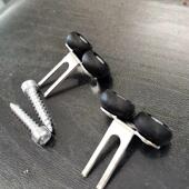 衣柜推拉门吊轮钛合金玻璃移门滑轮卫生间厨房趟门上滚轮导轨配件