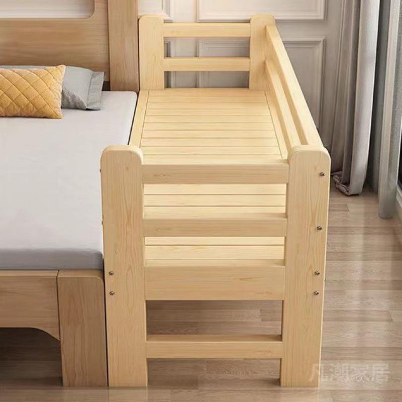 床加宽接床儿童拼床带护带栏单床人床FCO加宽拼加宽床床垫可跨境