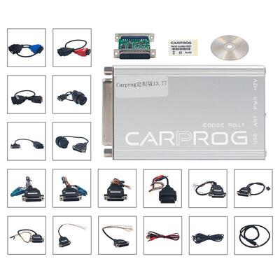 新版 carprog 13.77 汽车ECU气囊复位检测芯片调校工具配件齐全