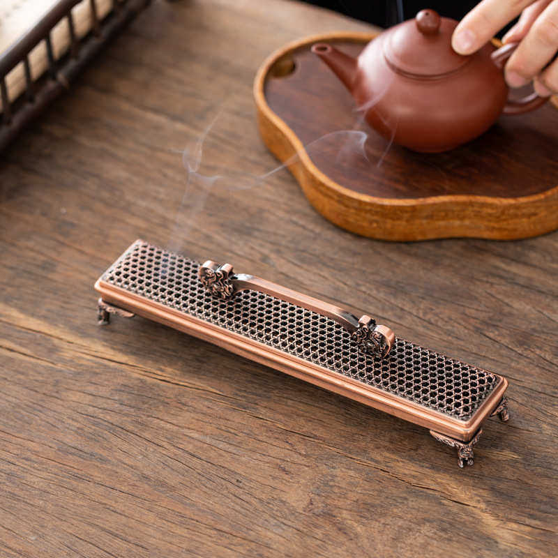 中式线香炉镂空网格卧香炉家用室内沉香檀香香薰炉茶室书桌摆件,家居饰品,香托/香盘/香座/香插,淘宝优惠券,粉丝福利购,淘宝优惠卷