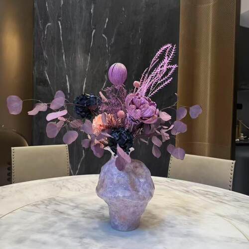 【紫烟】绣球永生花花玄关装饰温馨氛围感定制物品