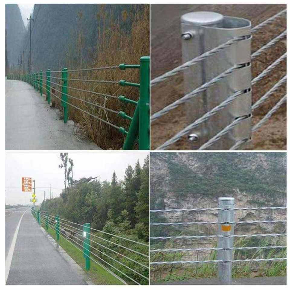 绳索护栏盘山公路景区山路缆索护栏桥梁安全隔离防护绳索护栏宁波图片