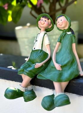 2P80脚花园摆件吊娃娃客阳台庭院造景家居厅电视柜露台F77JS857花