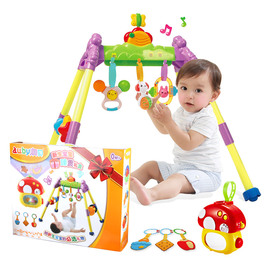 澳贝儿童音乐健身架器0-12个月，宝宝新生婴儿玩具早教益智投影玩具