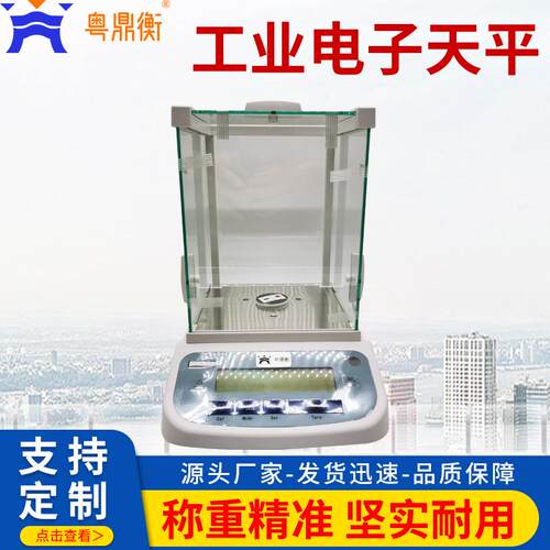 工业天平万分之一天平秤0.1mg药材珠宝实验室用电子分析精准测量