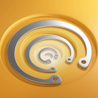 304不锈钢内卡簧孔用弹性C型扣环GB893A型孔卡轴承内孔卡簧￠8-16