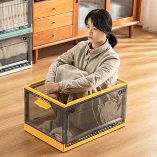 高中书本物宿舍箱书箱可折叠教室用学生带滑轮 书本箱大学收纳储装