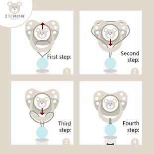 Clips Baby Teether Chain Straps Dummy Toys Crochet Children