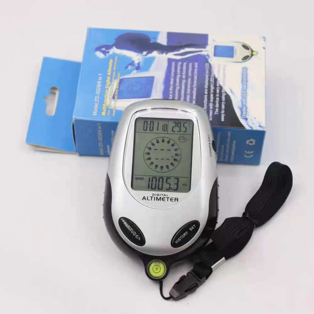 多功能电子高度计 海拔计 气压计 温度计 电子指北针 海拔表